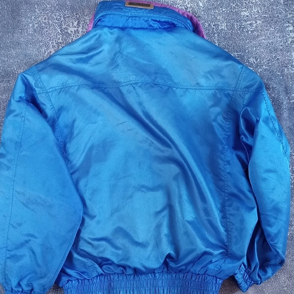 Vintage 80s 90s Schneider Blue/Purple Ski Jacket ENTRANT