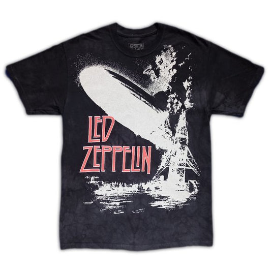 Official Led Zeppelin Big Print Tie Dye T-Shirt Unisex