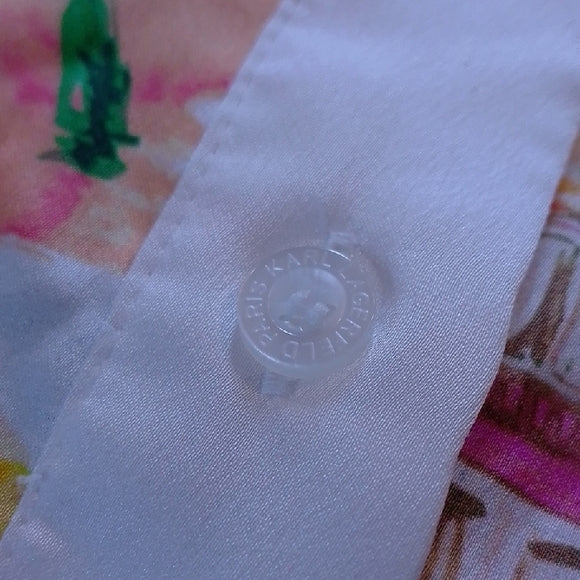 Karl Lagerfeld Paris Colorful Shirt with Paris Print