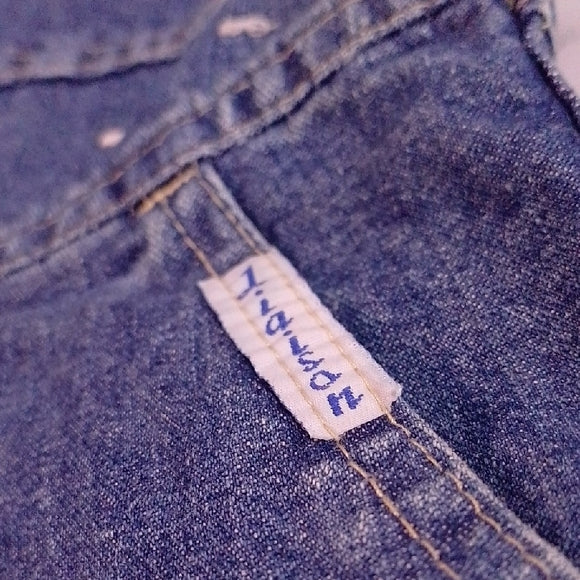 Vintage 90s Liaison DENIM SHORT OVERALLS SHORTALLS