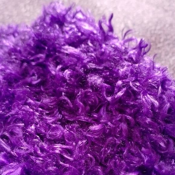VINTAGE 90s REQUEST Fuzzy Purple Crew Neck Sweater SPICE GIRLS Y2K MUPPET