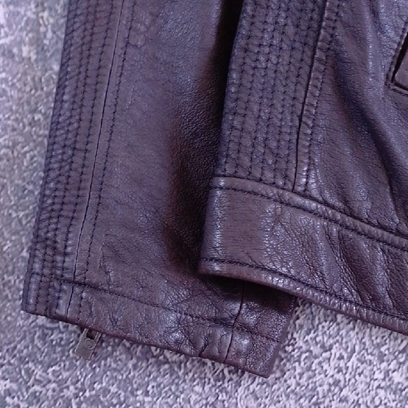 DANIER Dark Brown Leather Jacket