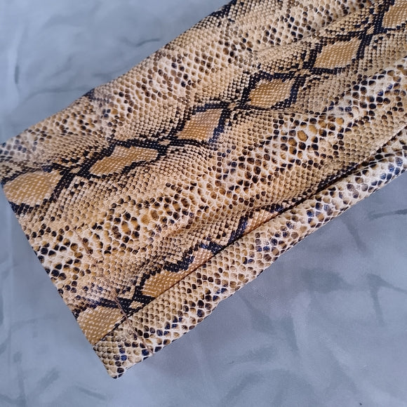 Women's Snake-Print Faux Leather Moto Jacket