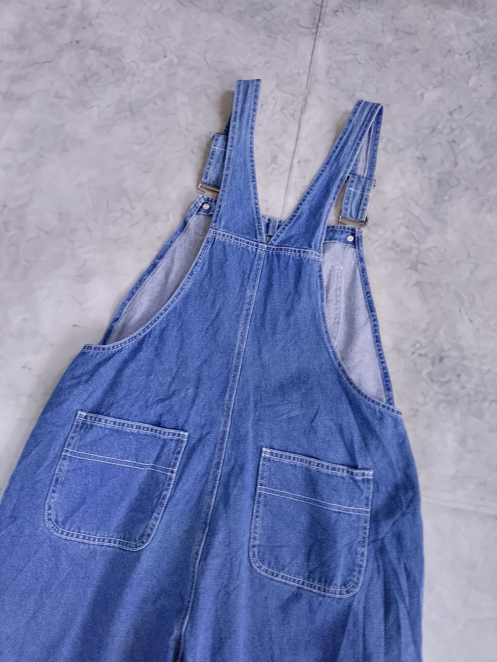 Vintage LLBEAN Blue Denim Overalls Casual Bib Jeans HONG KONG