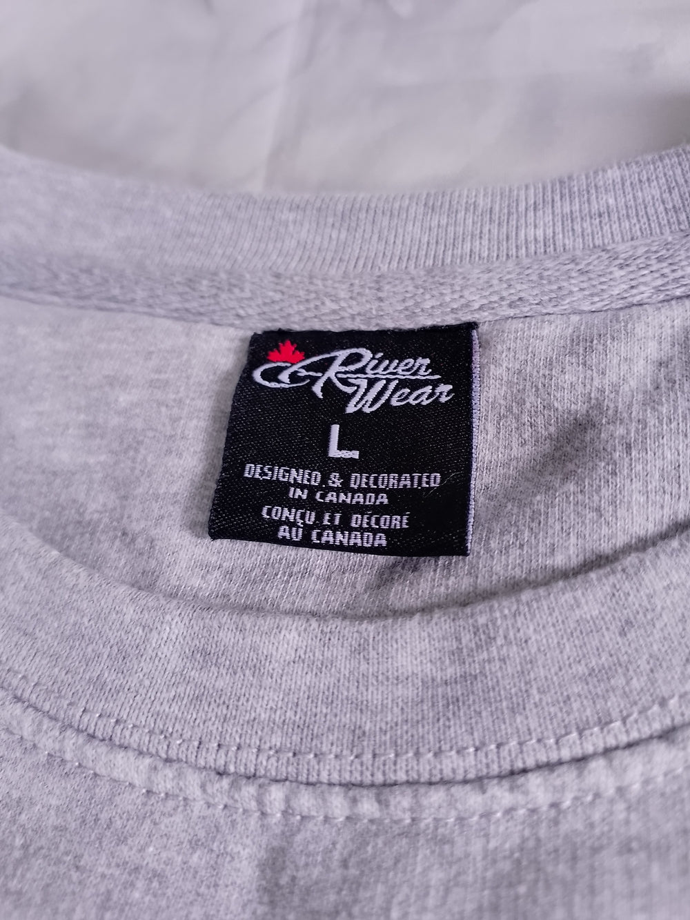 Banff National Park Crewneck Sweatshirt - Light Gray with Green Print