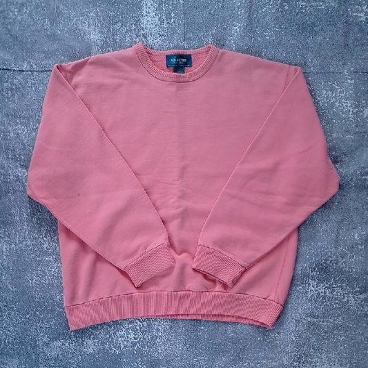 VINTAGE 90s Non-fiction Tiger Brand Peach Pink Crewneck Sweatshirt