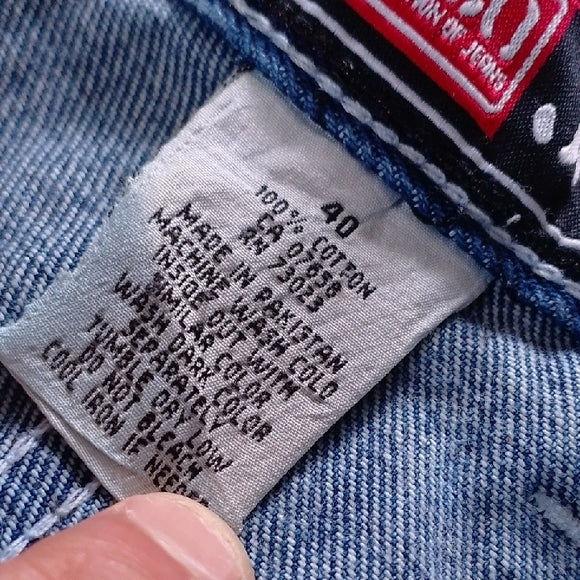 Vintage Y2K EXCO DENIM BIG BAGGY JEANS WIDE