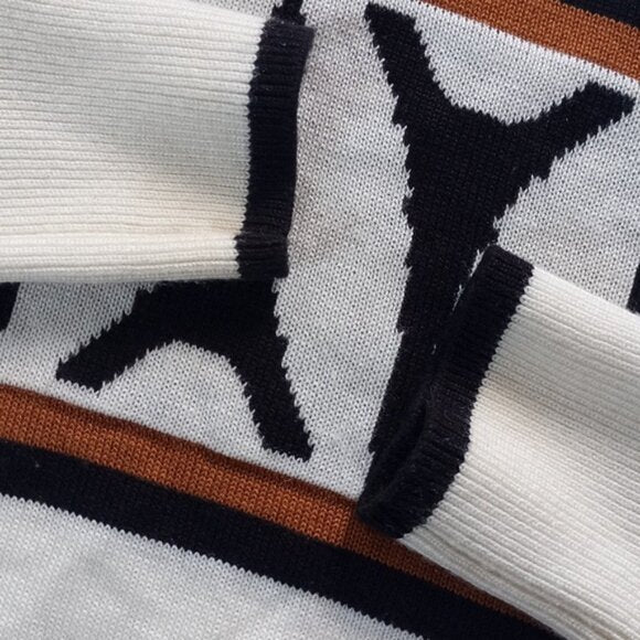 Karl Lagerfeld Eiffel Tower Bishop-Sleeve Sweater