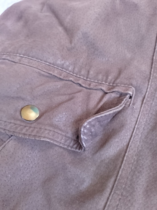 Vintage NORTHWEST TERRITORY Brown Suede Bomber Jacket