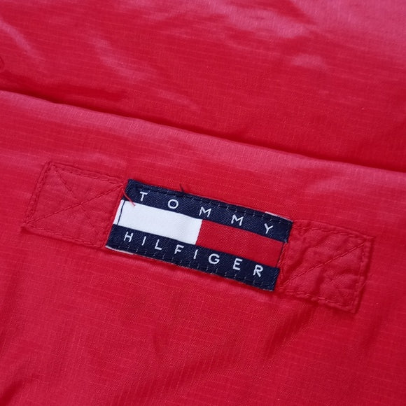 Vintage 90s Tommy Hilfiger Goose Down Puffer Jacket RED