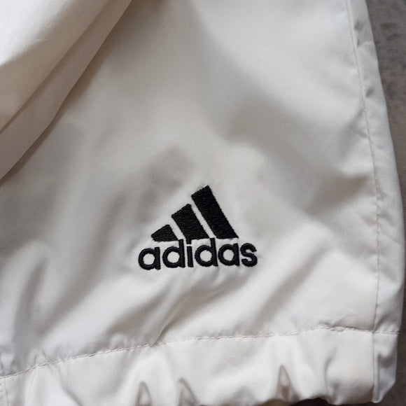 Vintage 90s ADIDAS Windbreaker Jacket WHITE