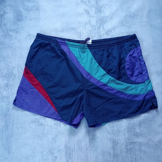 Vintage 90s Speedo Funky Abstract Essential Shorts