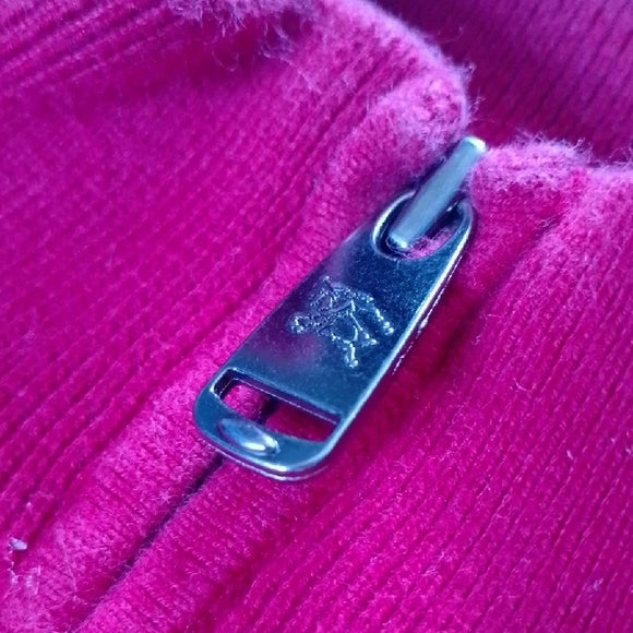 BURBERRY CHILDREN RED SWEATER ZIP UP