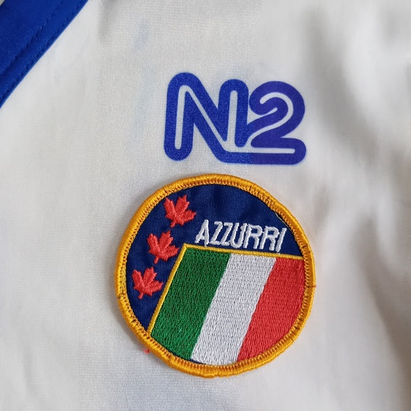 Vintage 90s LEONE PHARMACIES AZZURRI MADE IN ITALY SOCCER JERSEY