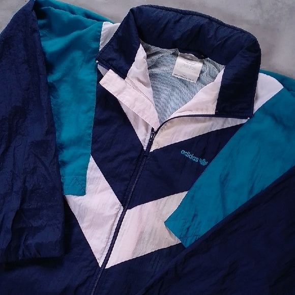 Vintage 90s ADIDAS COLOUR BLOCK WINDBREAKER
