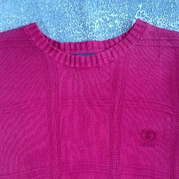 VINTAGE 90 IZOD RED EMBROIDERED Crewneck Sweater unisex
