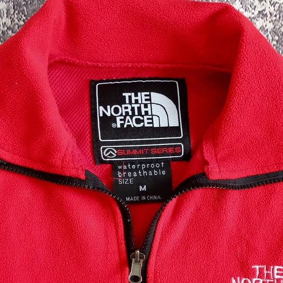 Vintage 90s The North Face Kids Red and Black Gore Windstopper Fleece Unisex