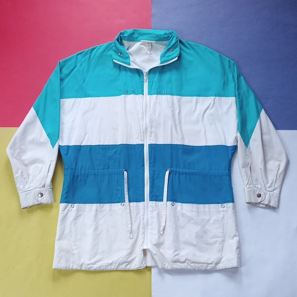 Vintage Styleman Sportswear Colour Block Canvas Made In Italy Jacket Unisex