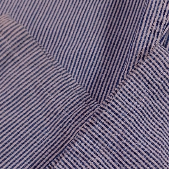 Vintage 1996 Bluenotes Train Conductor Railroad Striped Demim Overalls Workwear