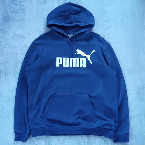 MODERN PUMA Blue White Hoodie Sweater