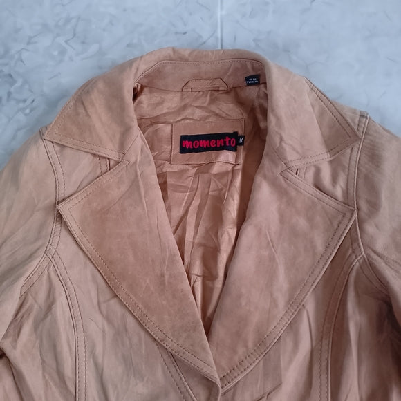 Vintage Leather Blazer Jacket