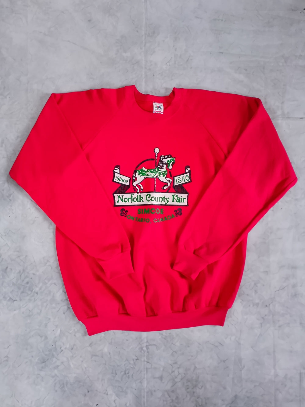 Vintage 90s Norfolk County Fair Simcoe Ontario Crewneck Sweatshirt