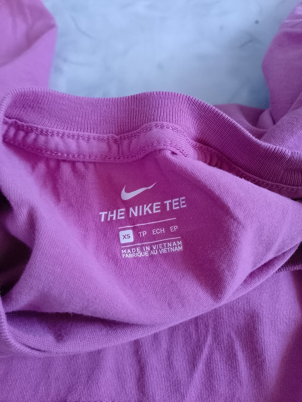 Nike Pink Logo Crop T-Shirt