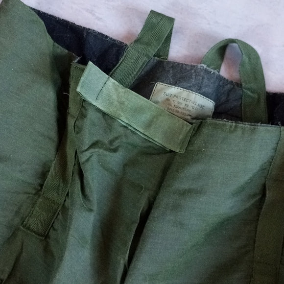 VINTAGE British Army Green NBC Pants Trousers Chemical Protective Suit Military