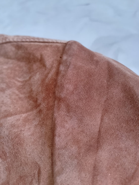 Vintage JESSICA Women's Brown Suede Button-Front Jacket