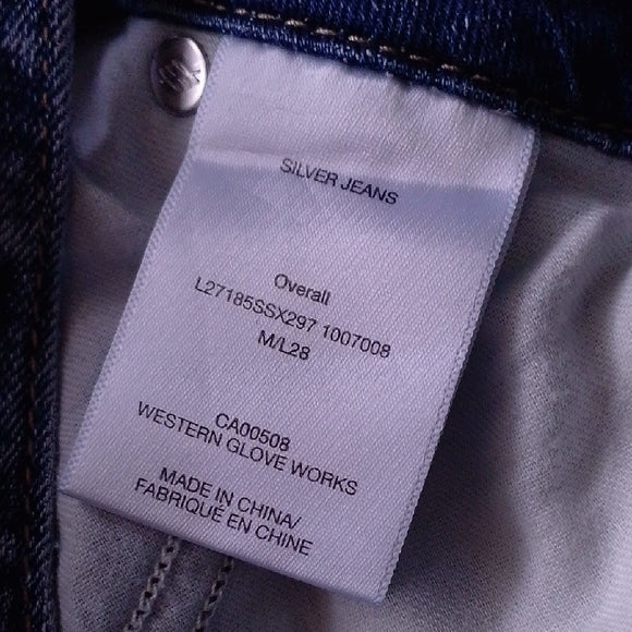 Stylish Modern Denim Overalls Workwear
