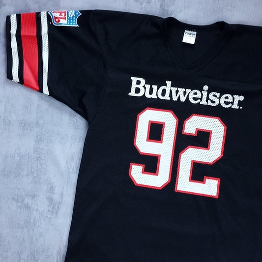 Vintage NFL BUDWEISER Football Jersey Ravens Athletics