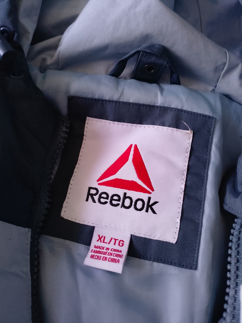 Reebok WOMEN'S Two-Tone Blue Hooded Jacket