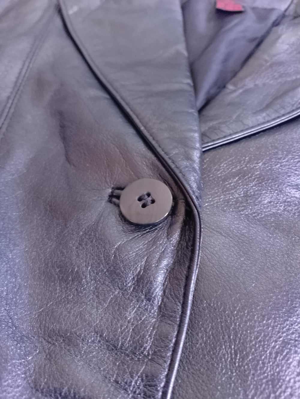 Danier Classic Women's Black Italian Leather Blazer Jacket