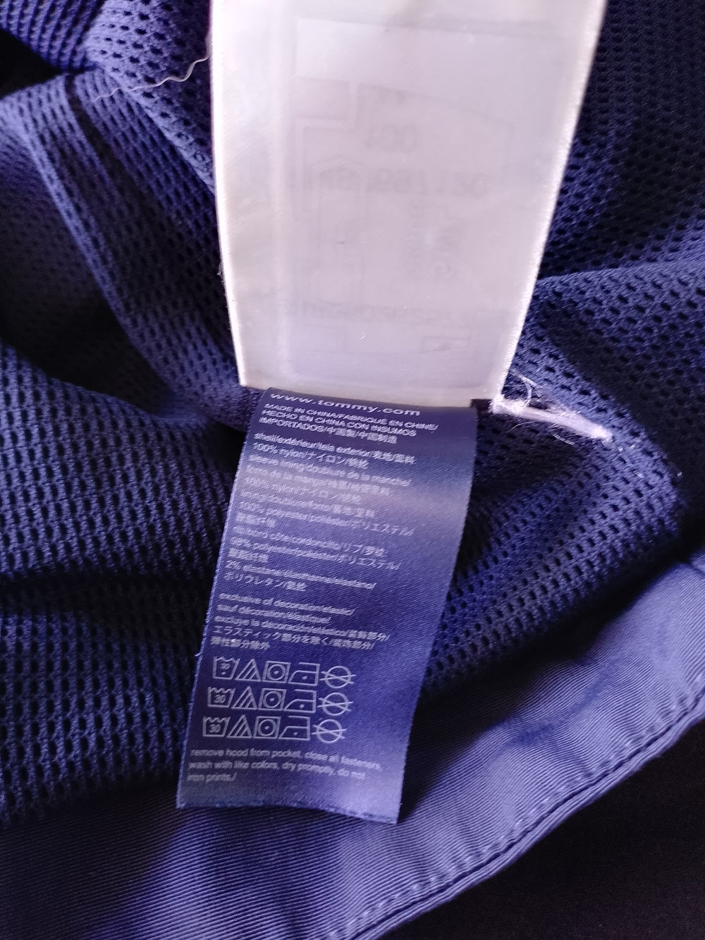Tommy Hilfiger Men’s Colorblock Windbreaker Jacket - Navy, White & Lime