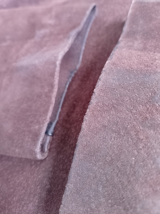 Vintage DULONG Suede Zip-Front Jacket - Brown