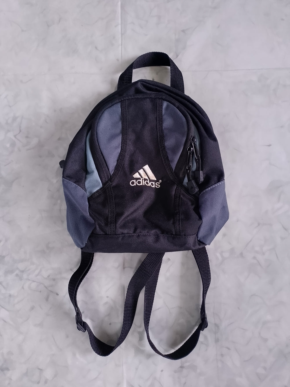 VINTAGE Adidas Black & Gray Mini Backpack