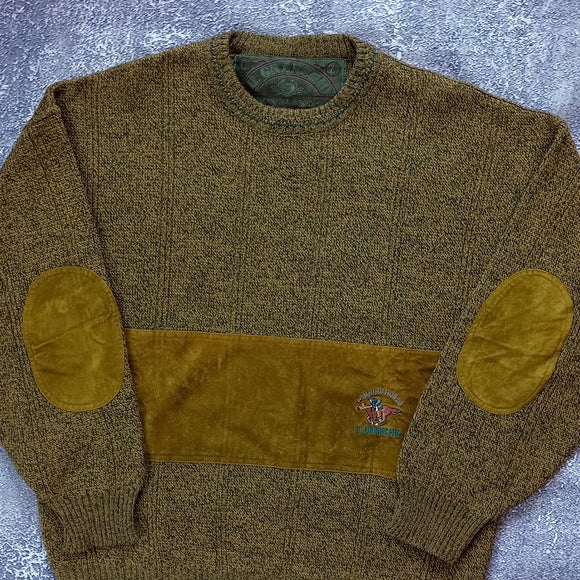 Vintage 90s Winning Horse Il Granchio Wool Crewneck Sweater