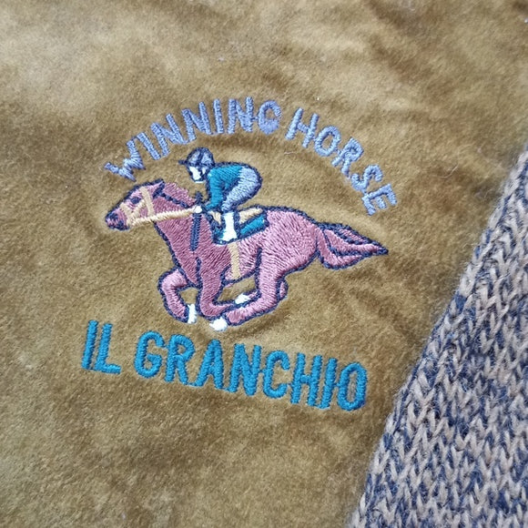 Vintage 90s Winning Horse Il Granchio Wool Crewneck Sweater