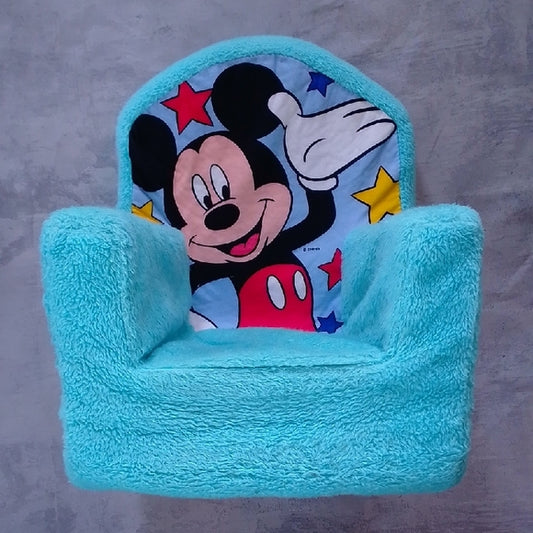 Vintage Disney Mickey Mouse Kids Plush Chair Foam