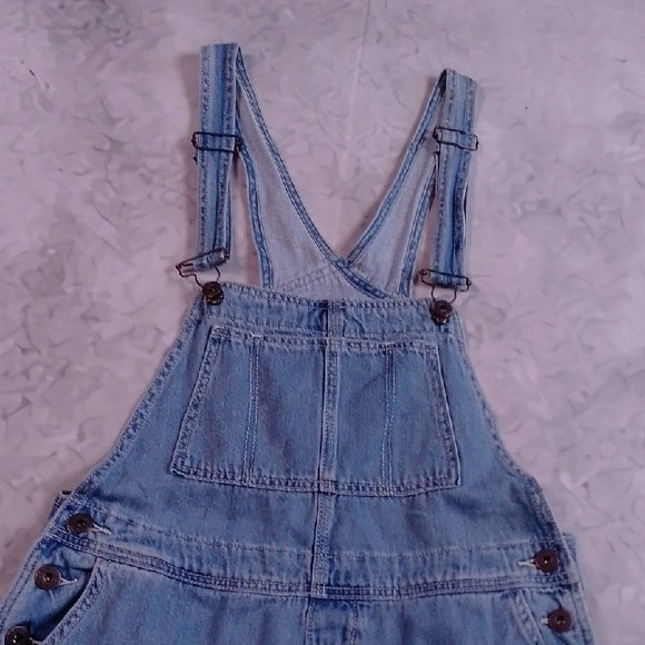 FREE PEOPLE Vintage Style Denim Overalls Workwear