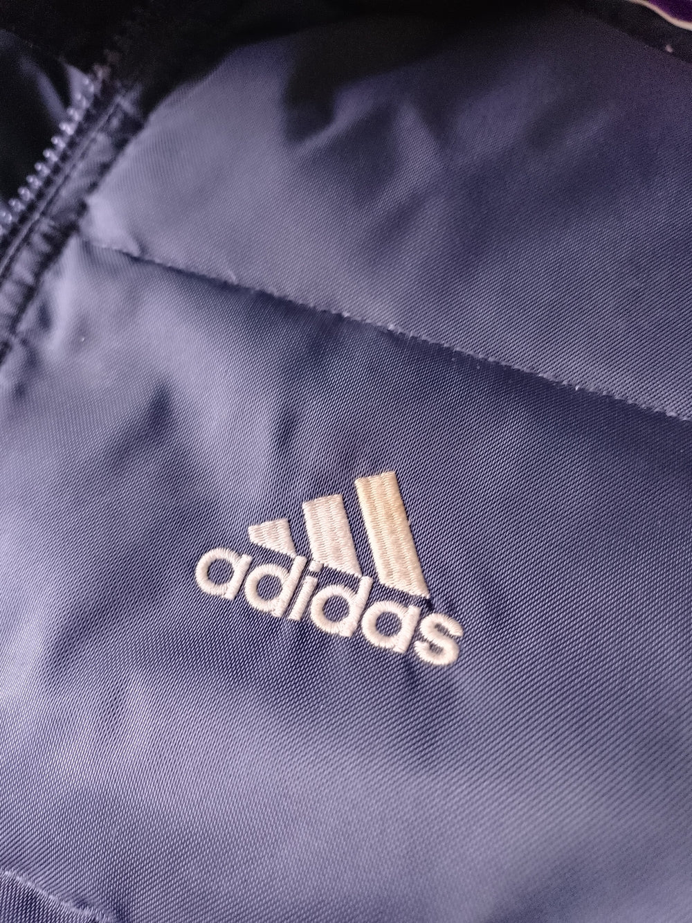 Vintage Adidas Navy Blue Puffer Jacket