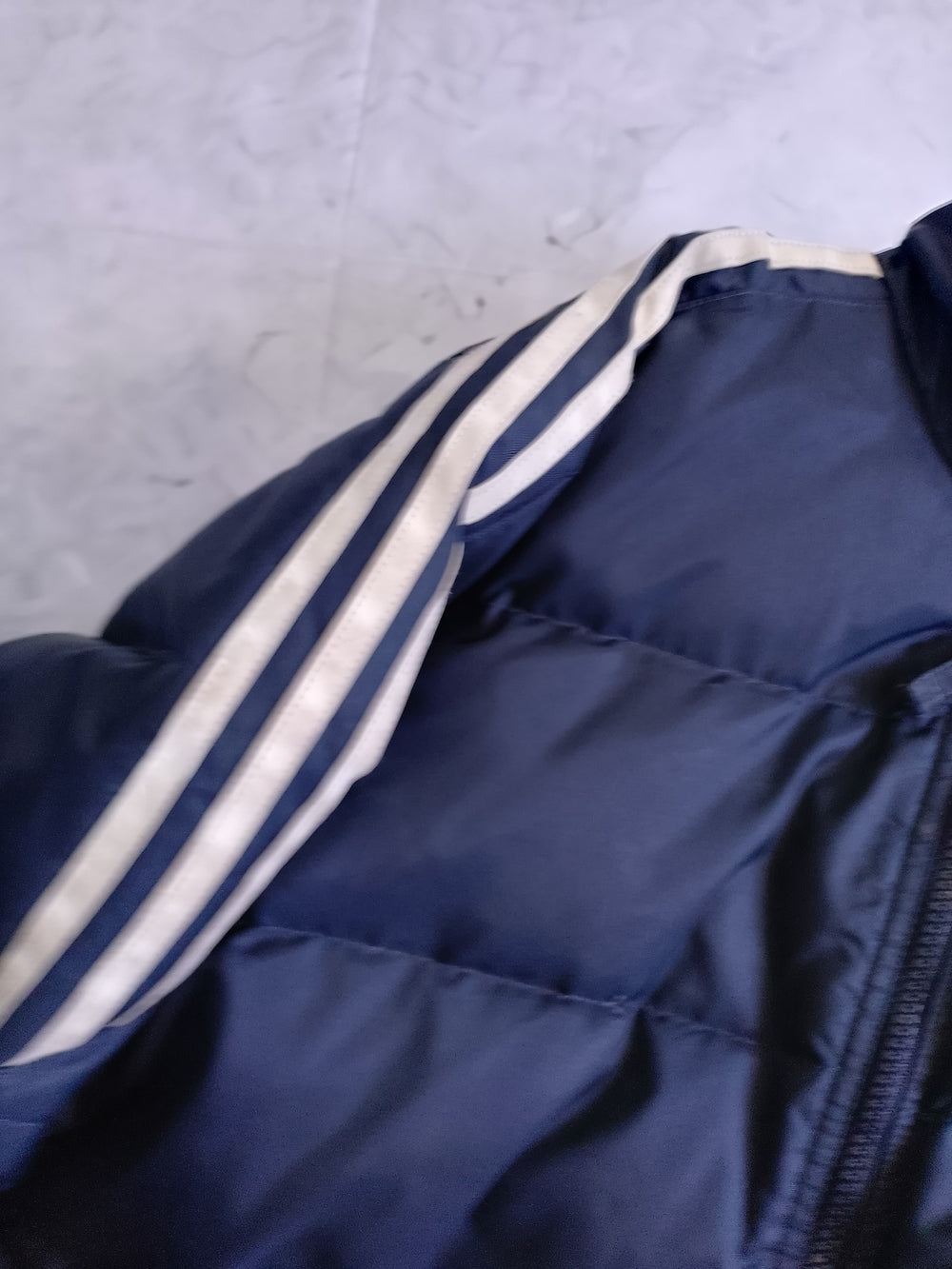 Vintage Adidas Navy Blue Puffer Jacket