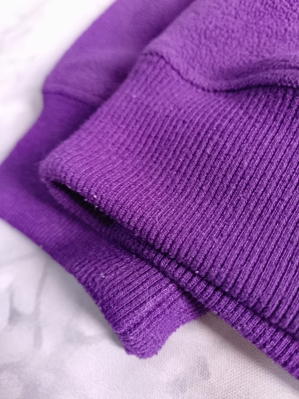 Vintage Y2K Snowscape with Owls Purple Crewneck Sweater