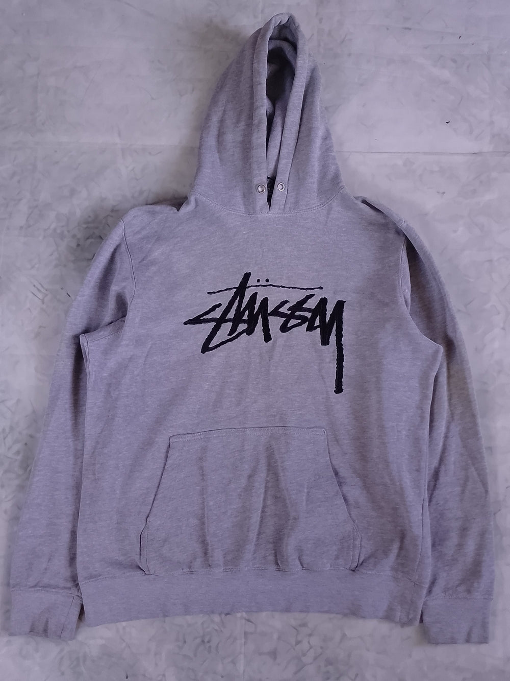 Stussy Embroidered Grey Hoodie