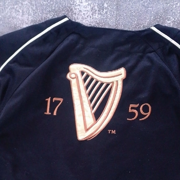 VINTAGE Guinness Black Button-Up Jersey