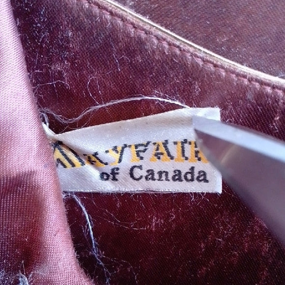 Vintage 1960s Gold Clutch Bag with Coin Purse Mayfair Canada