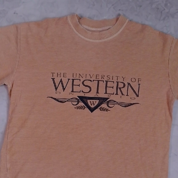 Vintage 90s University of Western Ontario Tan T-Shirt