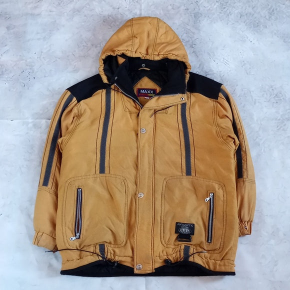 Vintage 90s MAX POINT SPORTS ANTARCTIC LINE YELLOW Winter Jacket UNISEX