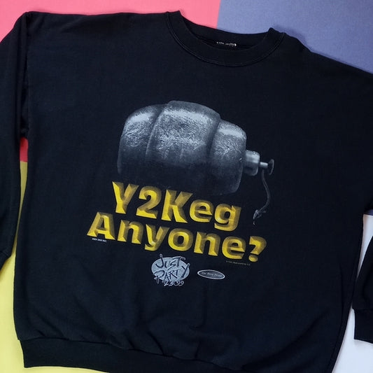 Vintage 1999 Y2Keg Anyone? The Beer Store Just  Party 12.31.99 Crewneck