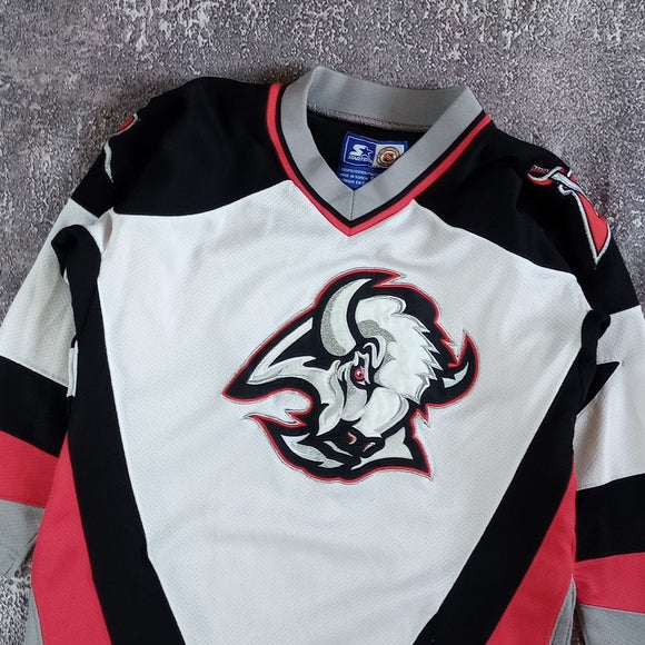 Vintage 90s NHL BUFFALO SABERS STARTER HOCKEY JERSEY BLANK SMALL UNISEX